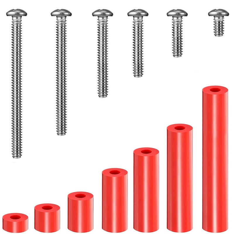 LonlyEagle 195 Pieces Electrical Outlet Extender Kit 105 Pieces Outlet Screw Spacers and 90 Pieces 6-32 Thread Flat Head Device Mounting Screws for Household and Industrial Electricity - Image 1